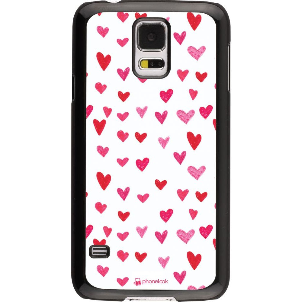 Coque Samsung Galaxy S5 - Valentine 2022 Many pink hearts