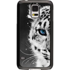 Hülle Samsung Galaxy S5 - White tiger blue eye