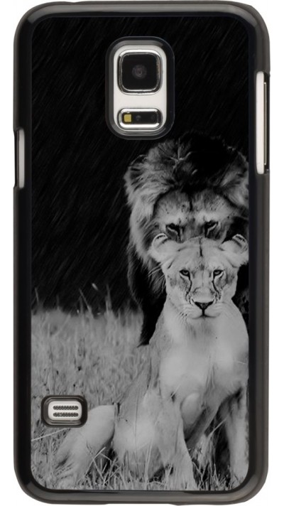 Hülle Samsung Galaxy S5 Mini - Angry lions