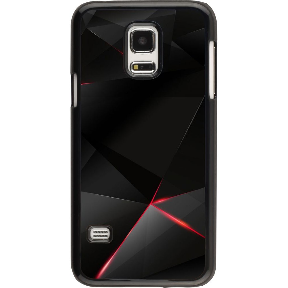 Coque Samsung Galaxy S5 Mini - Black Red Lines