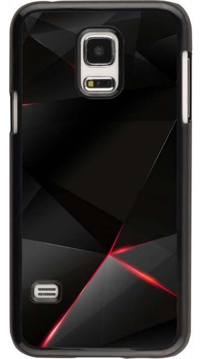 Coque Samsung Galaxy S5 Mini - Black Red Lines