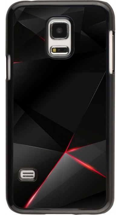 Hülle Samsung Galaxy S5 Mini - Black Red Lines
