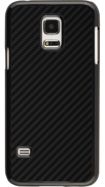 Hülle Samsung Galaxy S5 Mini - Carbon Basic