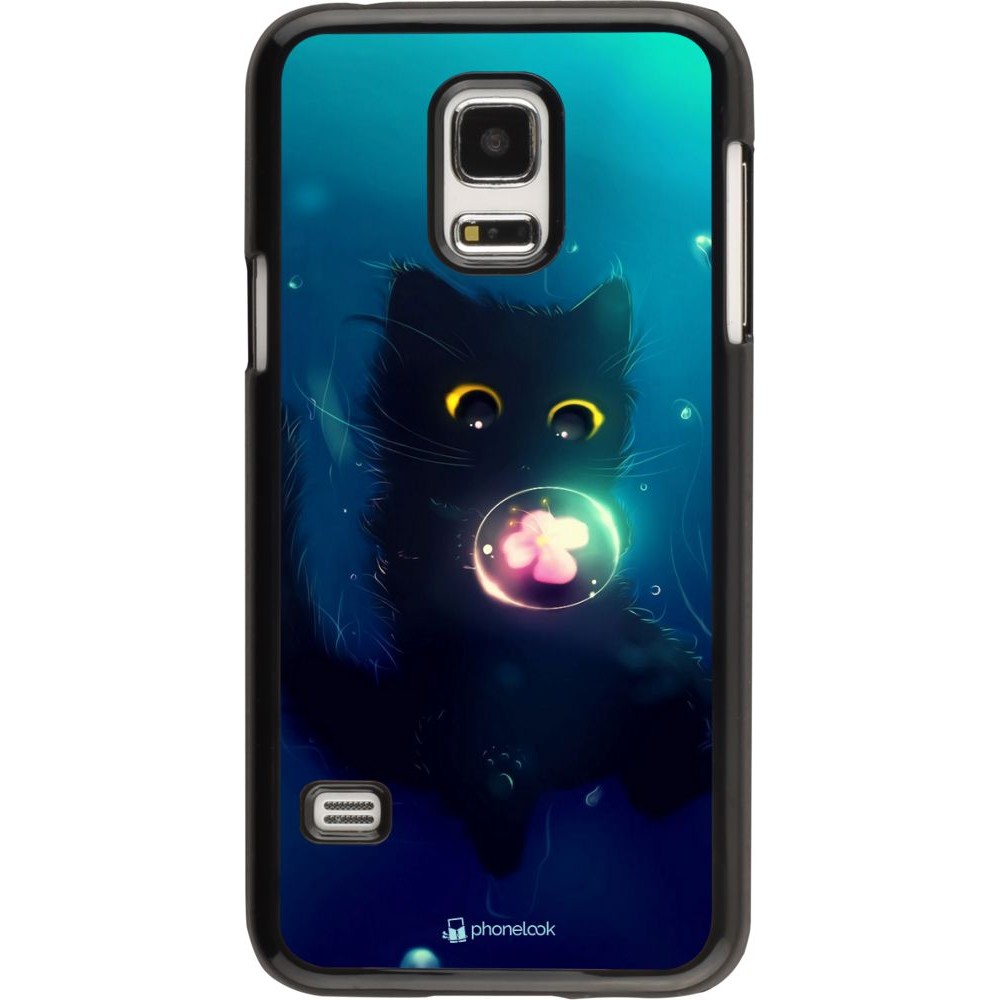 Hülle Samsung Galaxy S5 Mini - Cute Cat Bubble