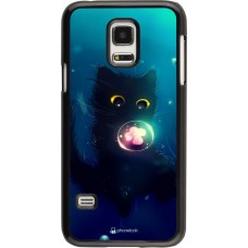 Hülle Samsung Galaxy S5 Mini - Cute Cat Bubble