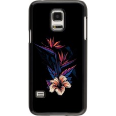 Hülle Samsung Galaxy S5 Mini - Dark Flowers