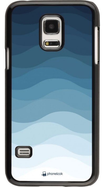Coque Samsung Galaxy S5 Mini - Flat Blue Waves
