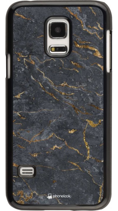 Coque Samsung Galaxy S5 Mini - Grey Gold Marble