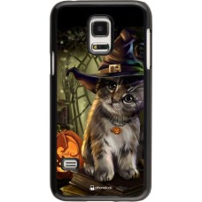Hülle Samsung Galaxy S5 Mini - Halloween 21 Witch cat