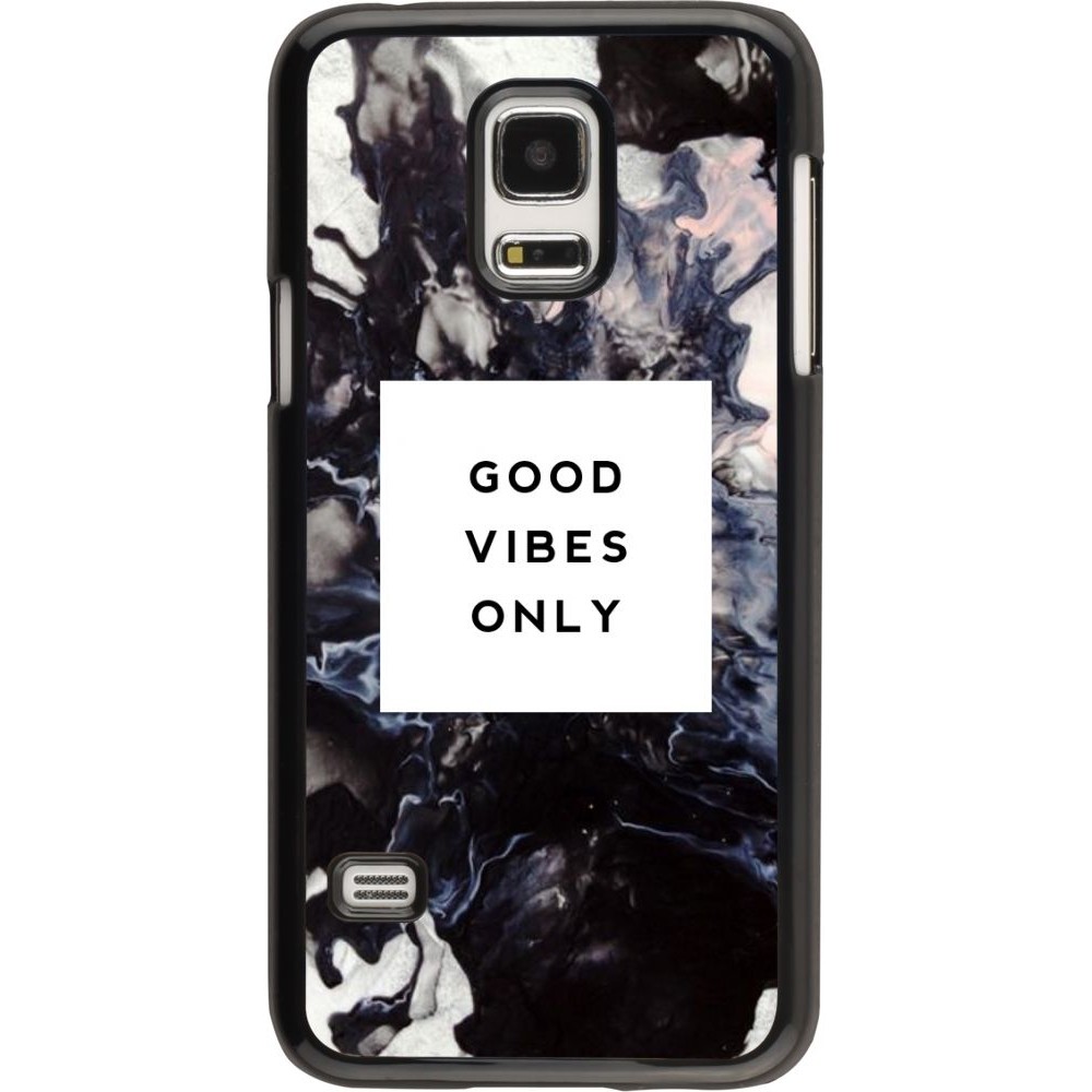 Hülle Samsung Galaxy S5 Mini -  Marble Good Vibes Only