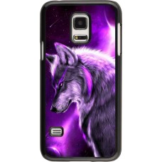 Coque Samsung Galaxy S5 Mini - Purple Sky Wolf