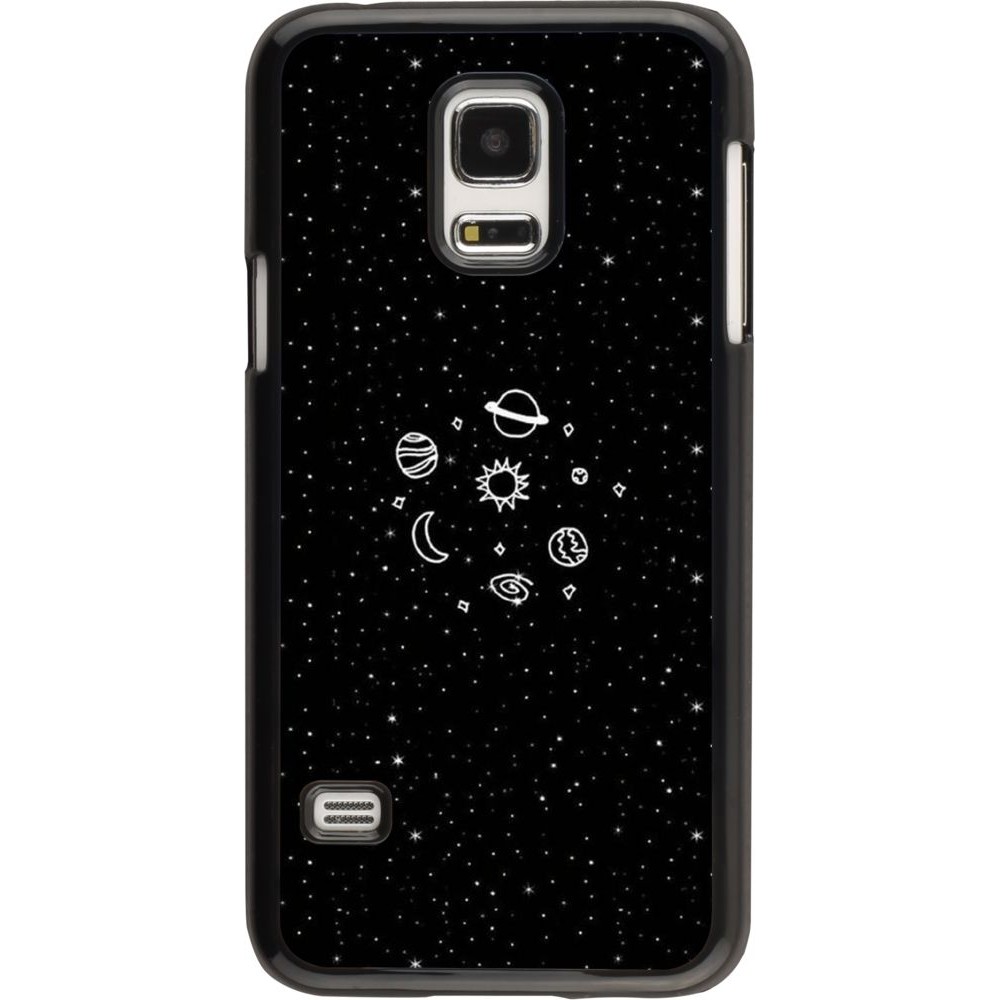 Hülle Samsung Galaxy S5 Mini - Space Doodle