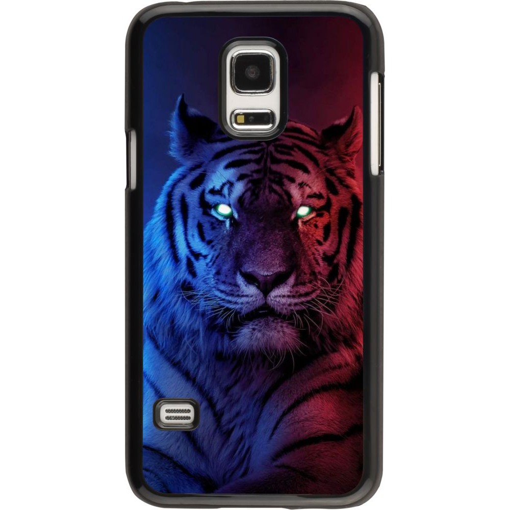 Hülle Samsung Galaxy S5 Mini - Tiger Blue Red