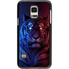 Hülle Samsung Galaxy S5 Mini - Tiger Blue Red