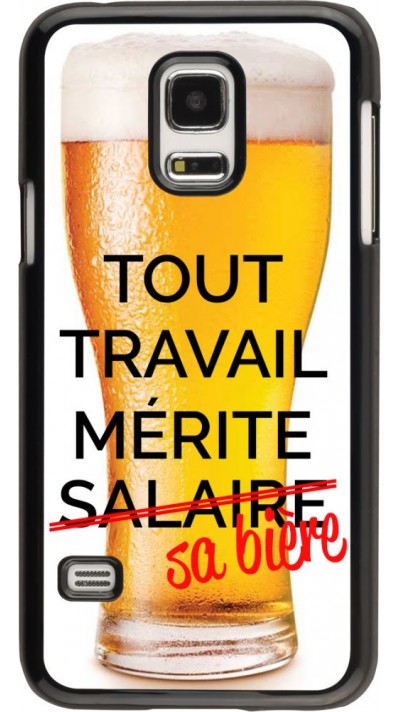 Hülle Samsung Galaxy S5 Mini - Tout travail mérite sa bière