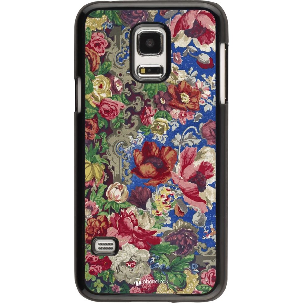 Hülle Samsung Galaxy S5 Mini - Vintage Art Flowers