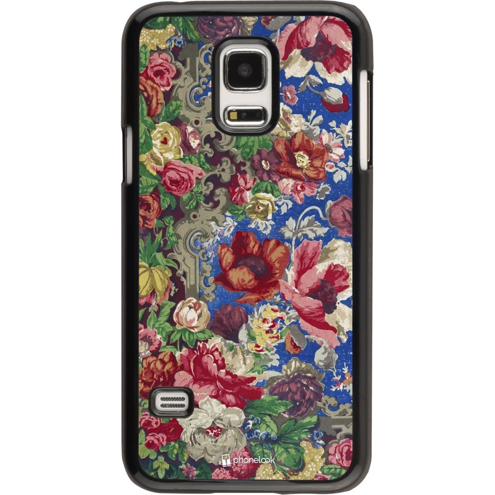 Coque Samsung Galaxy S5 Mini - Vintage Art Flowers