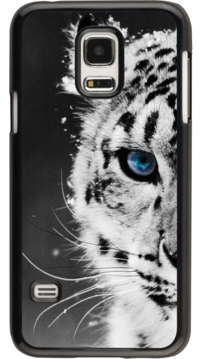 Hülle Samsung Galaxy S5 Mini - White tiger blue eye