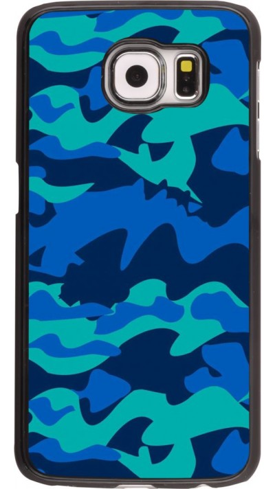 Hülle Samsung Galaxy S6 - Camo Blue