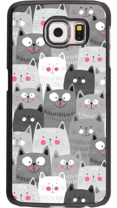 Coque Samsung Galaxy S6 - Chats gris troupeau