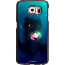 Hülle Samsung Galaxy S6 - Cute Cat Bubble