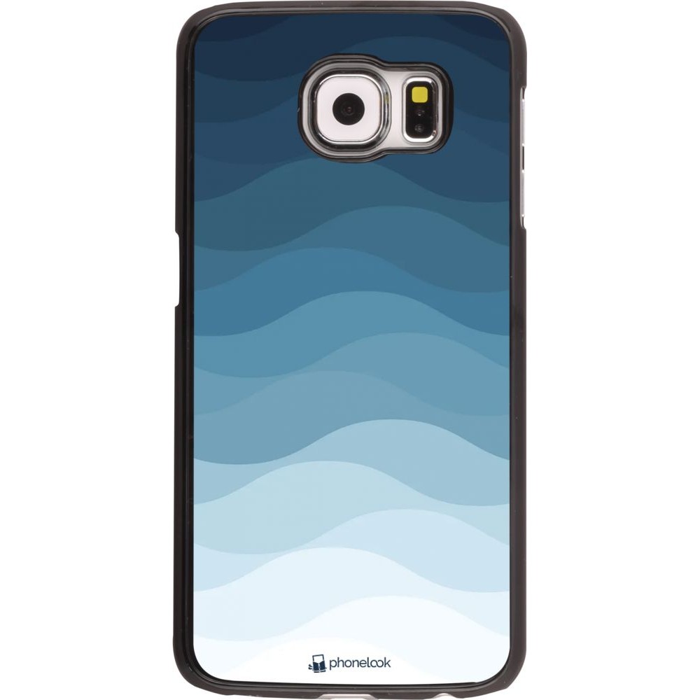 Coque Samsung Galaxy S6 - Flat Blue Waves