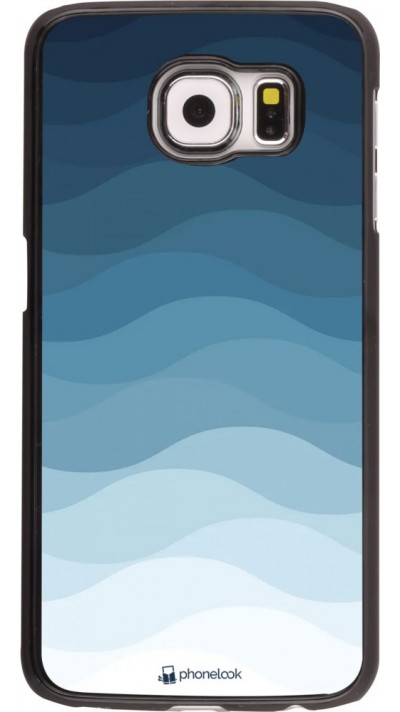 Hülle Samsung Galaxy S6 - Flat Blue Waves