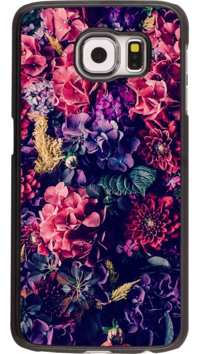 Coque Samsung Galaxy S6 - Flowers Dark