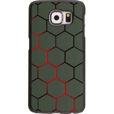 Coque Samsung Galaxy S6 - Geometric Line red