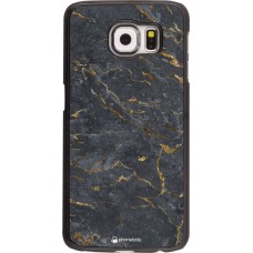 Coque Samsung Galaxy S6 - Grey Gold Marble