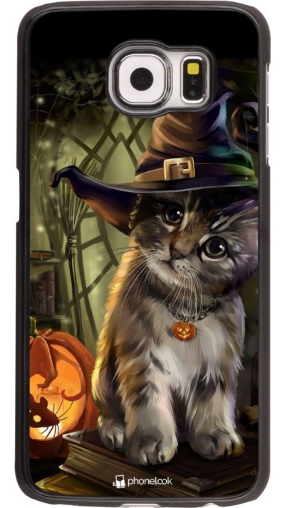 Coque Samsung Galaxy S6 - Halloween 21 Witch cat