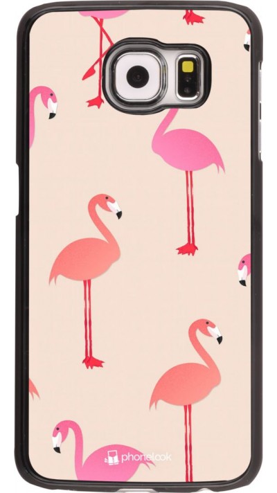 Coque Samsung Galaxy S6 - Pink Flamingos Pattern