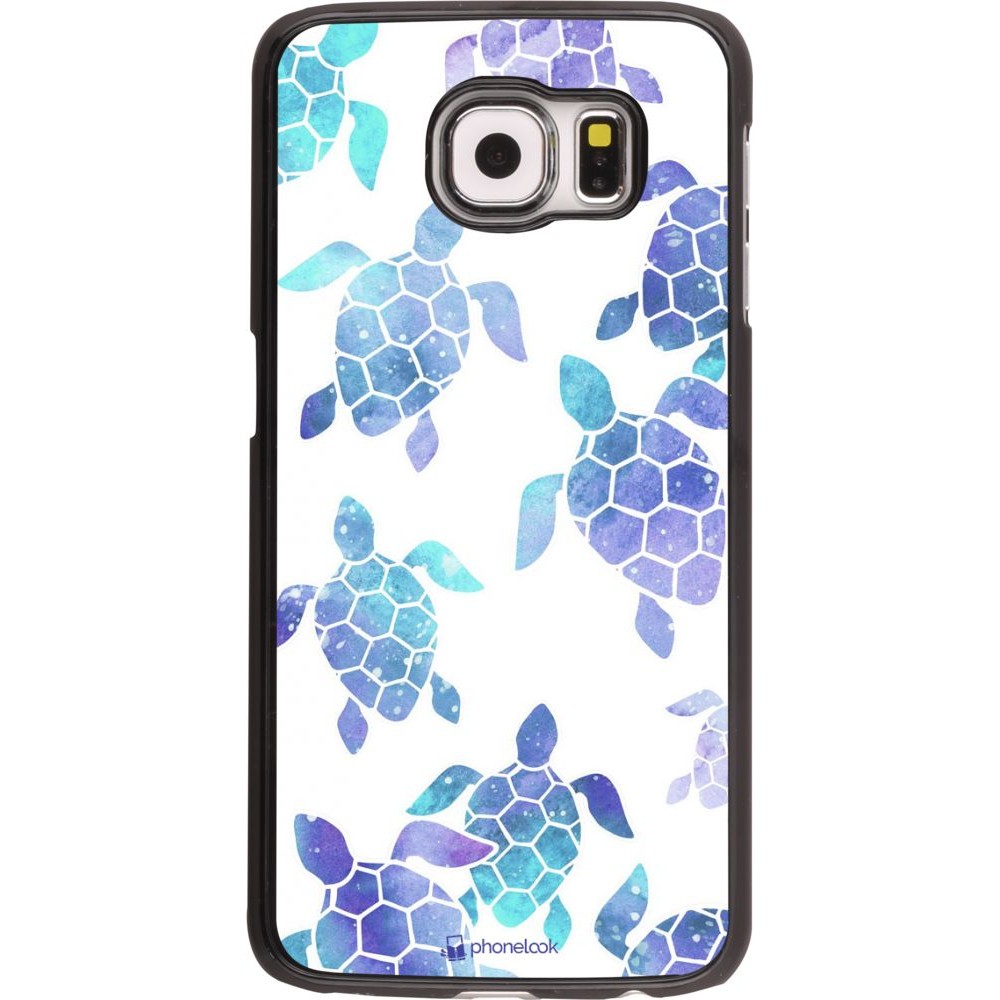 Hülle Samsung Galaxy S6 - Turtles pattern watercolor