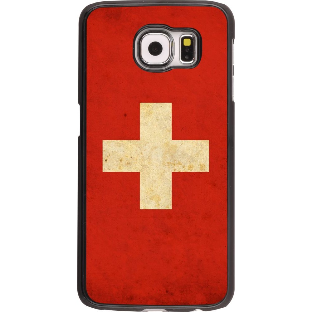 Hülle Samsung Galaxy S6 - Vintage Flag SWISS