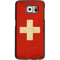 Hülle Samsung Galaxy S6 - Vintage Flag SWISS