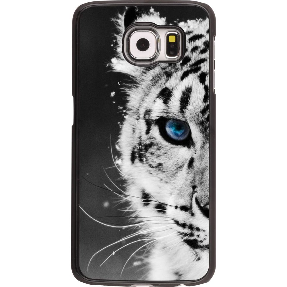 Hülle Samsung Galaxy S6 - White tiger blue eye