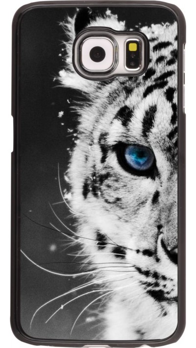 Hülle Samsung Galaxy S6 - White tiger blue eye