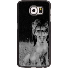 Coque Samsung Galaxy S6 edge - Angry lions