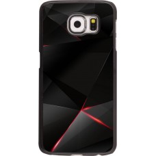 Hülle Samsung Galaxy S6 edge - Black Red Lines