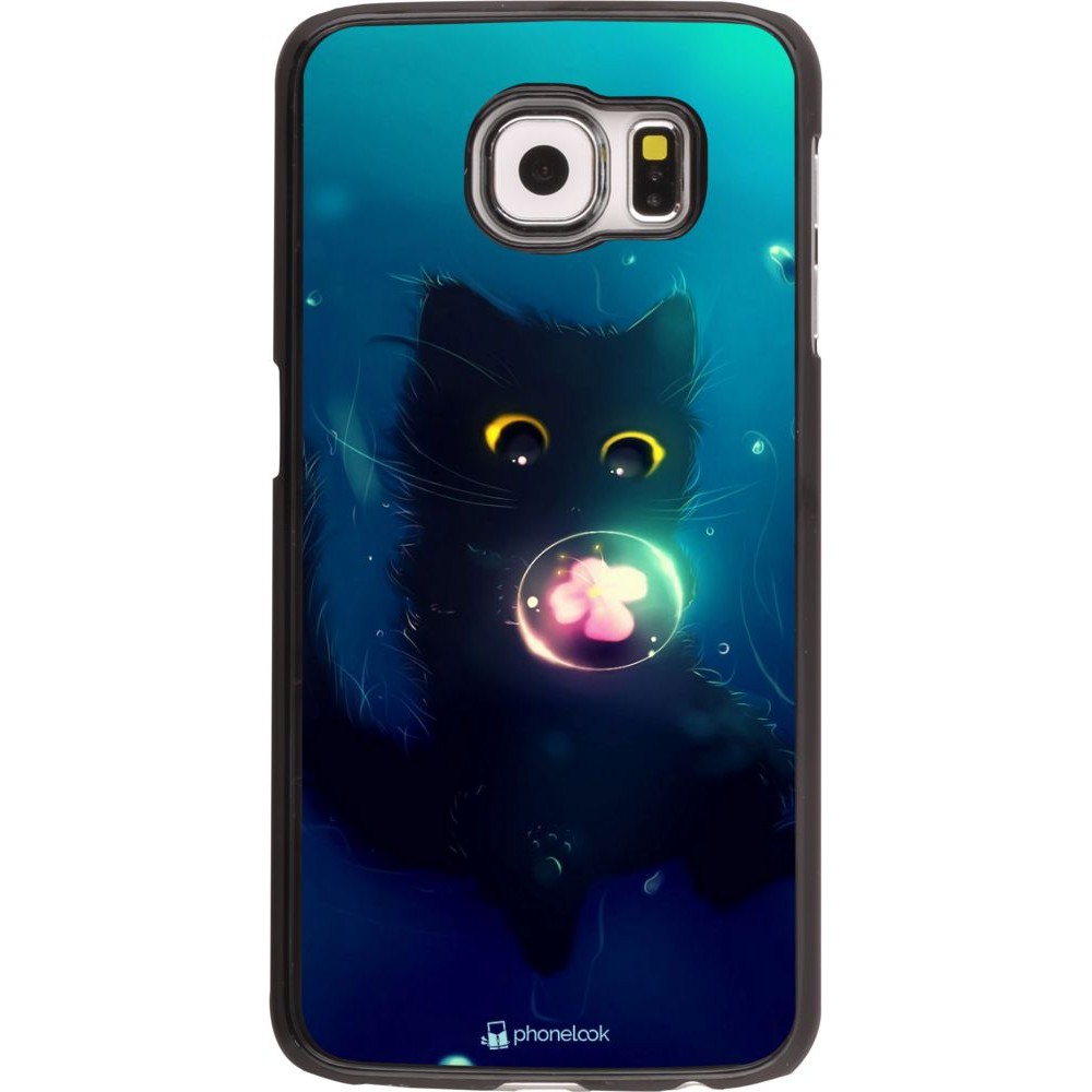 Coque Samsung Galaxy S6 edge - Cute Cat Bubble