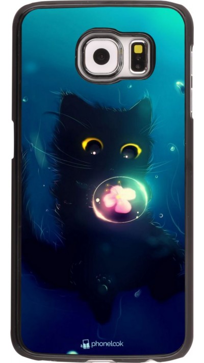Hülle Samsung Galaxy S6 edge - Cute Cat Bubble