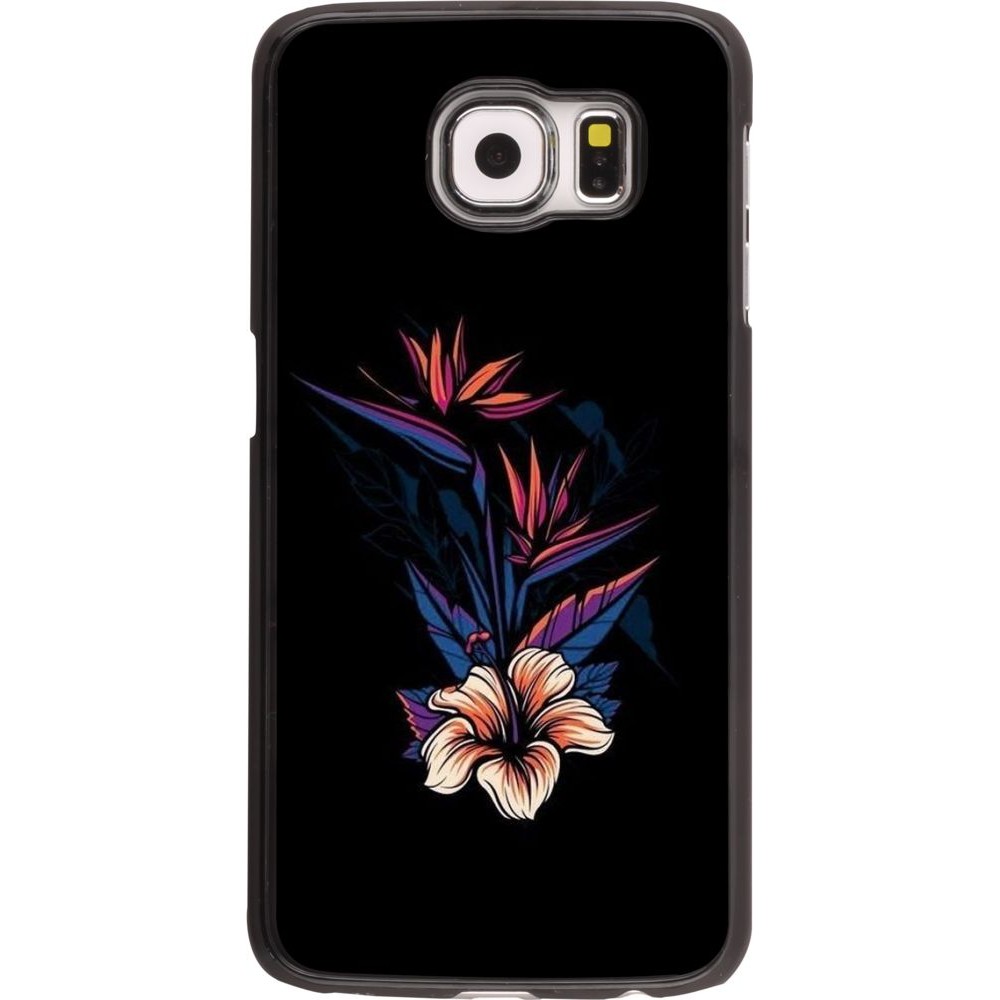 Coque Samsung Galaxy S6 edge - Dark Flowers
