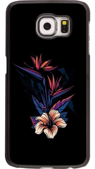 Hülle Samsung Galaxy S6 edge - Dark Flowers
