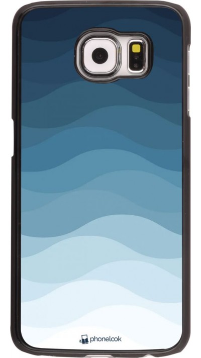 Hülle Samsung Galaxy S6 edge - Flat Blue Waves
