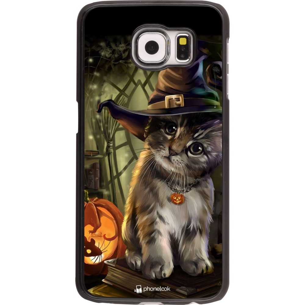 Hülle Samsung Galaxy S6 edge - Halloween 21 Witch cat
