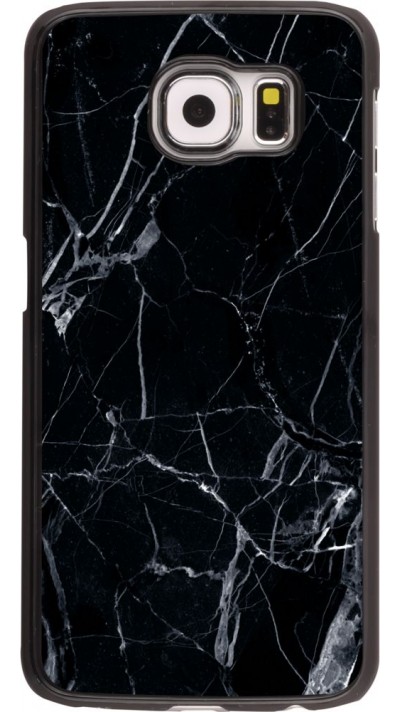 Coque Samsung Galaxy S6 edge -  Marble Black 01