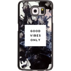 Coque Samsung Galaxy S6 edge -  Marble Good Vibes Only