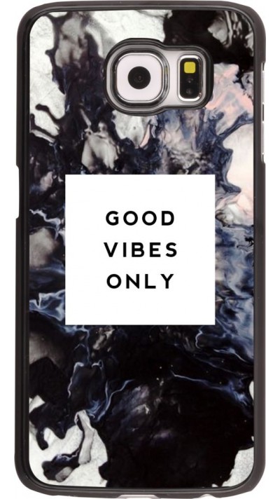 Coque Samsung Galaxy S6 edge -  Marble Good Vibes Only