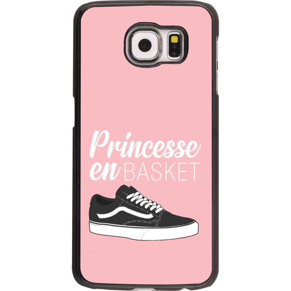 Coque Samsung Galaxy S6 edge - princesse en basket