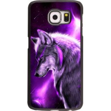 Coque Samsung Galaxy S6 edge - Purple Sky Wolf